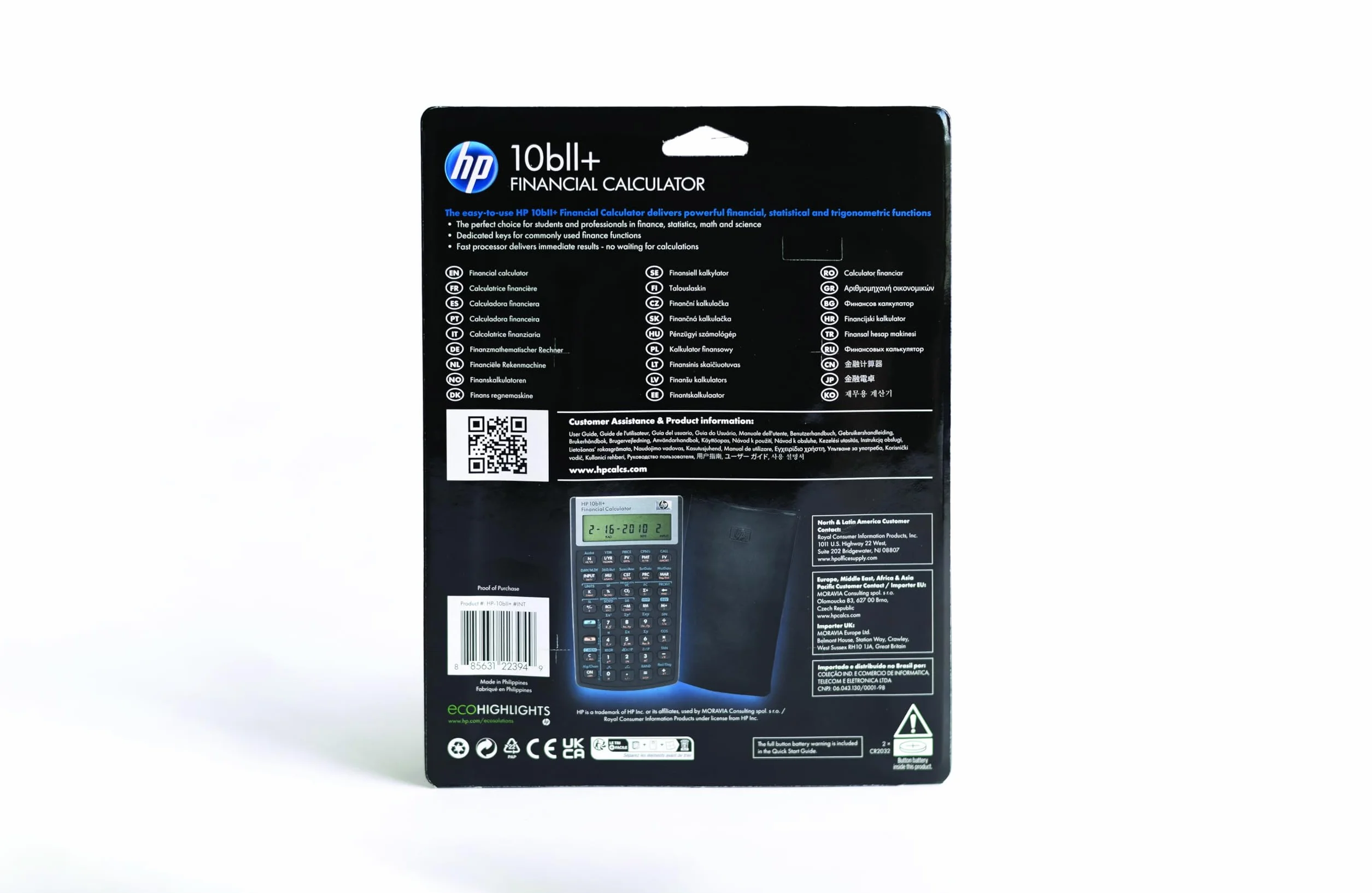 HP-10bII+/INT - Calcolatrice finanziaria
