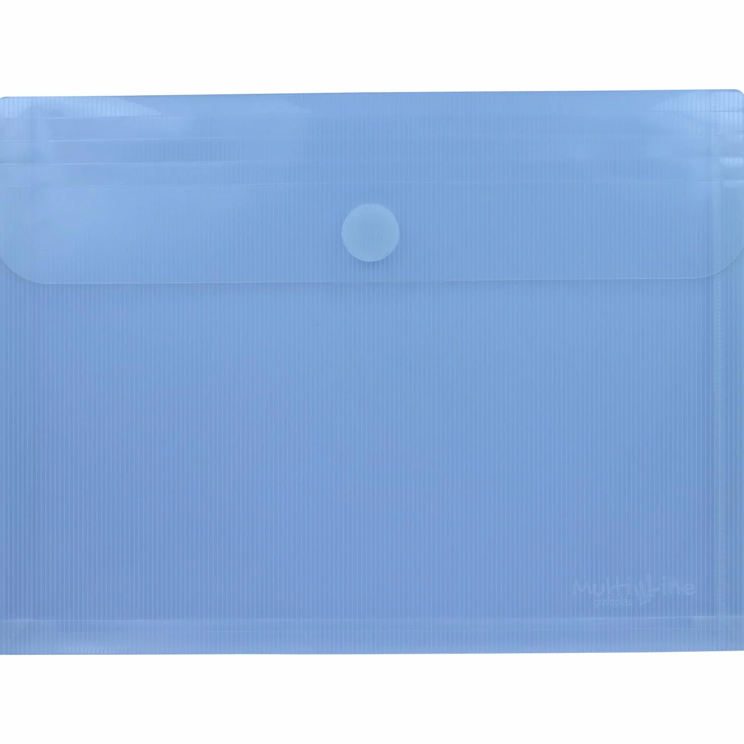 Cartelle buste in plastica con soffietto 33,5 x 25 cm blu chiaro per documenti A4