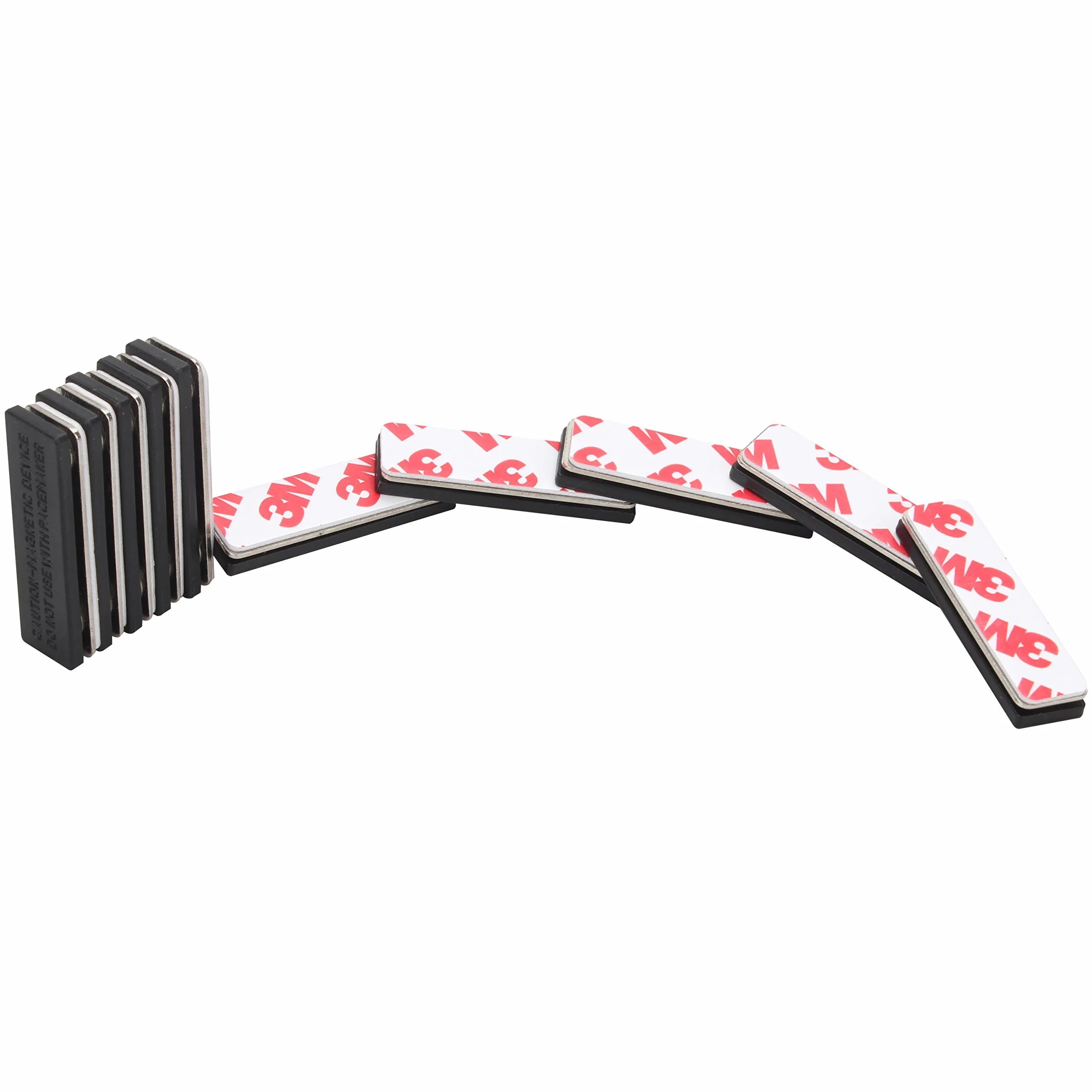 Wisdompro Set di 10 targhette magnetiche badge porta pass nero