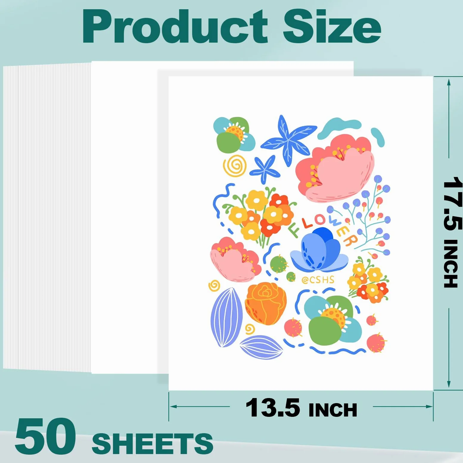 Confezione da 50 poster bianchi pesanti 34,3 x 44,5 cm | Carta bianca bianca per poster, 250 g/m², per arte, artigianato, progetti, presentazioni, disegni, aule e ufficio
