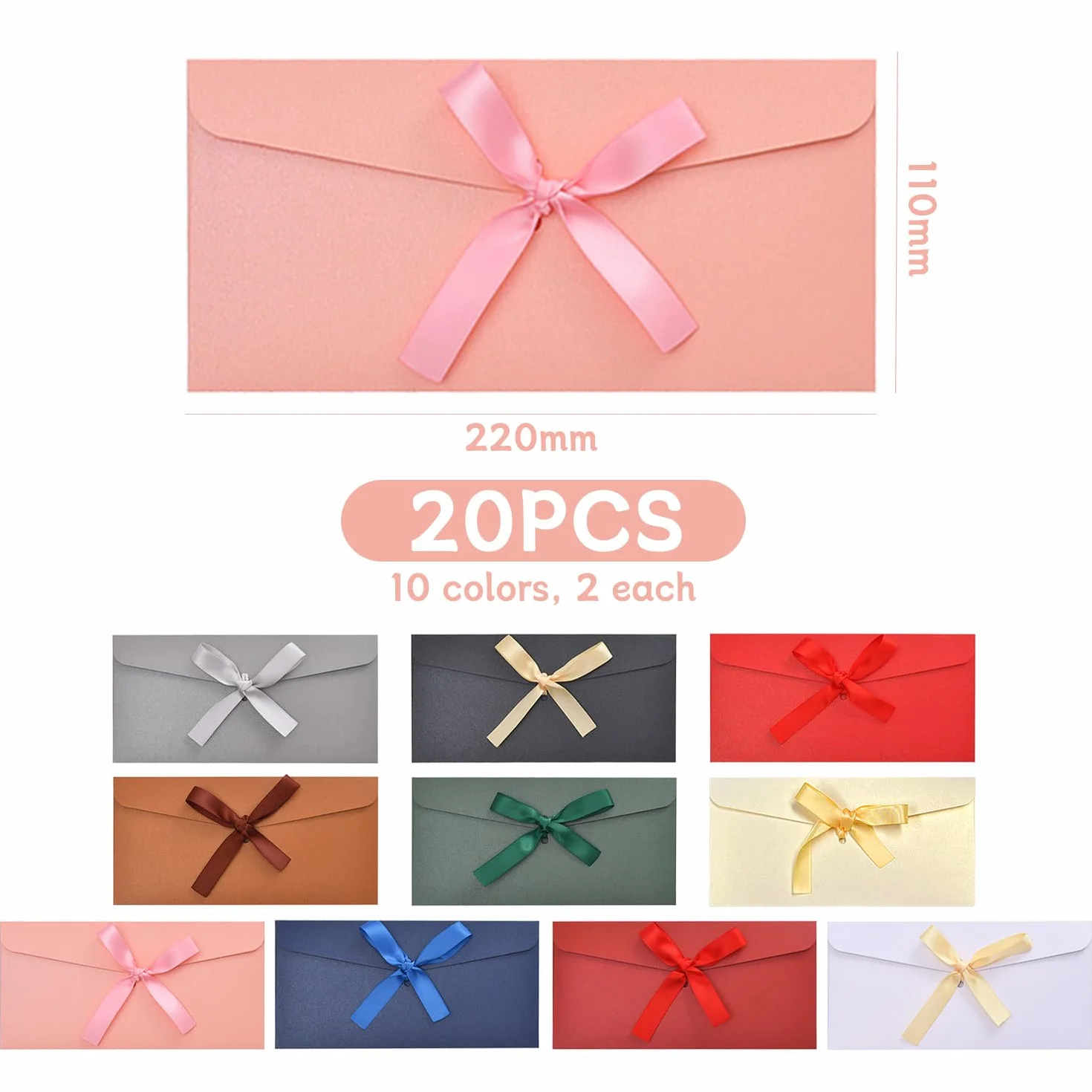 Buste Creative per Prua, Inviti, Biglietti di Ringraziamento, Carte Regalo - 20 Pezzi