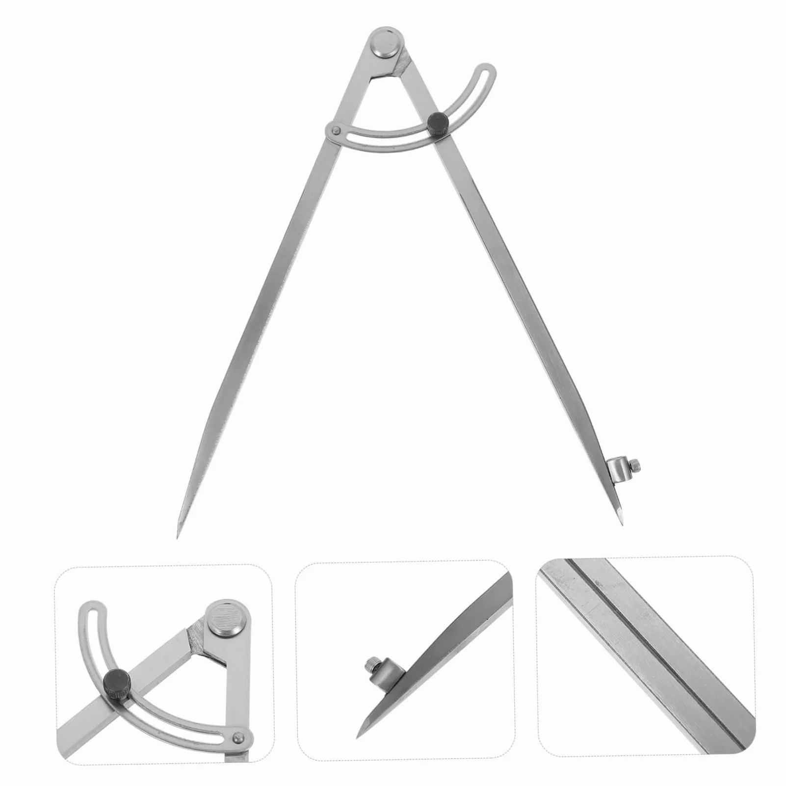ARTIBETTER Compasso Disegno Tecnico in Ferro Argento Supporto Penna ad Alta Precisione per Decorazioni Scuola e Uso Insegnante, per Carpenteria e Artisti