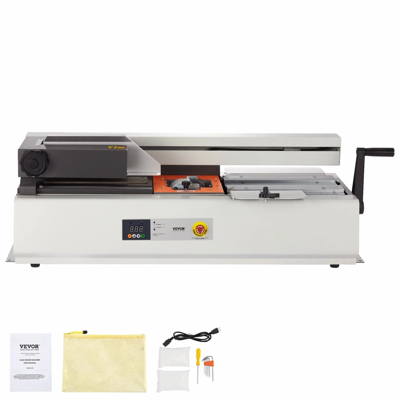 VEVOR Rilegatrice Termica, Rilegatrice per Colla a Caldo con capacità di 400 Fogli, 46 kg Rilegatrice Termica per Libri Spessore Rilegatura 40mm A3 (Lato Corto)/A4/A5 Documenti