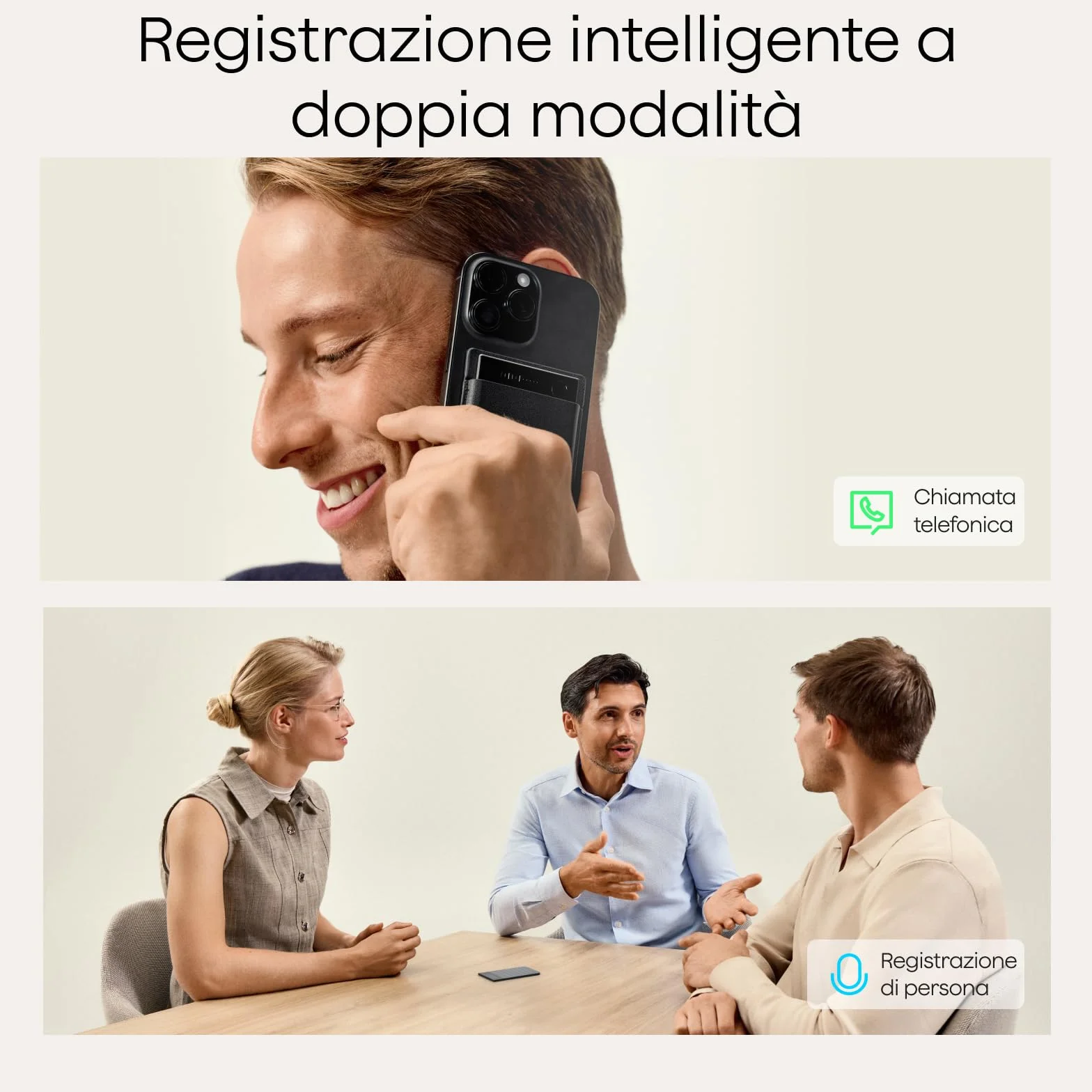 Plaud Note Pro Registratore Vocale AI 64GB Nero con Trascrizione Riassunti Chiamate Riunioni Lezioni Interviste fino a 50 ore