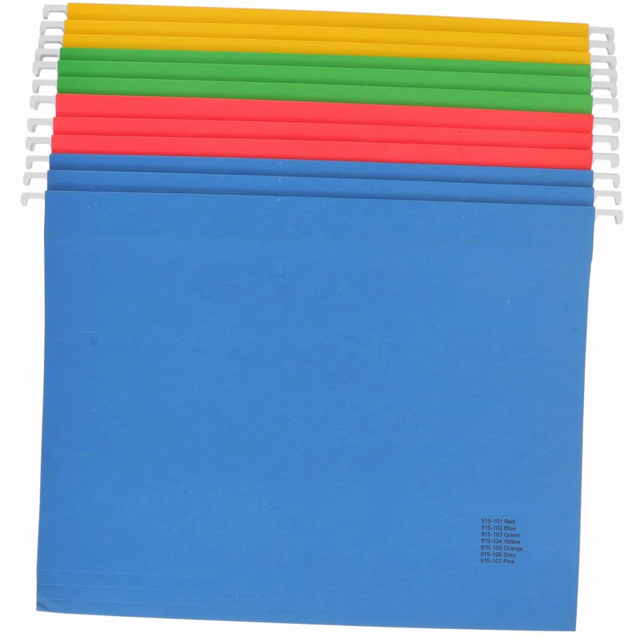Confezione da 12 Cartelle Sospese in Carta e Metallo, Formato A4, Porta Documenti da Ufficio e Scuola, Organizzazione Stabile