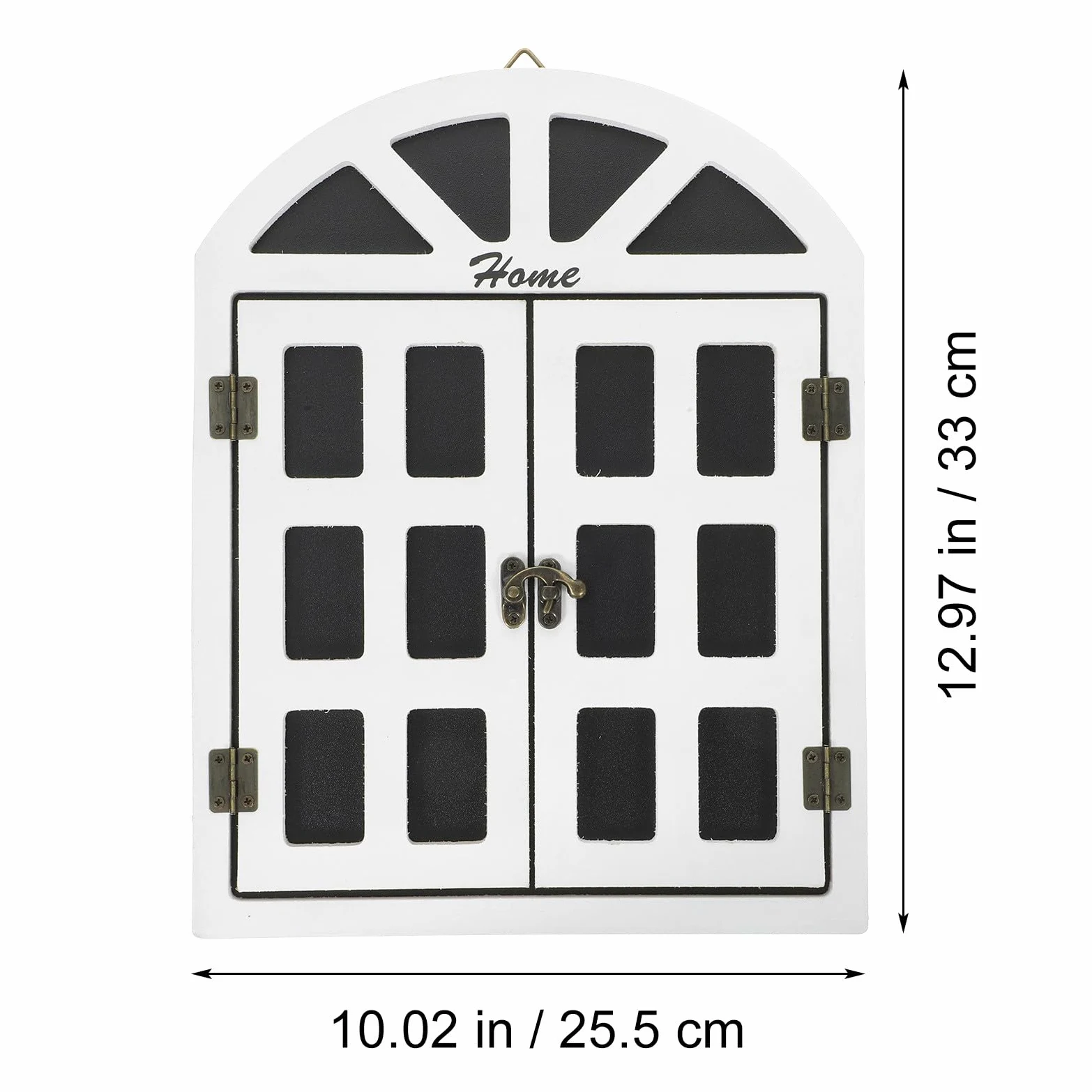 HANABASS Lavagna in Legno a Forma di Finestra Decorativa da Parete, Bacheca Multifunzionale per Messaggi, Ornamento Retrò per Casa, Ufficio e Negozi, Lavagna Bordi Lisci, Piccola e Appesa