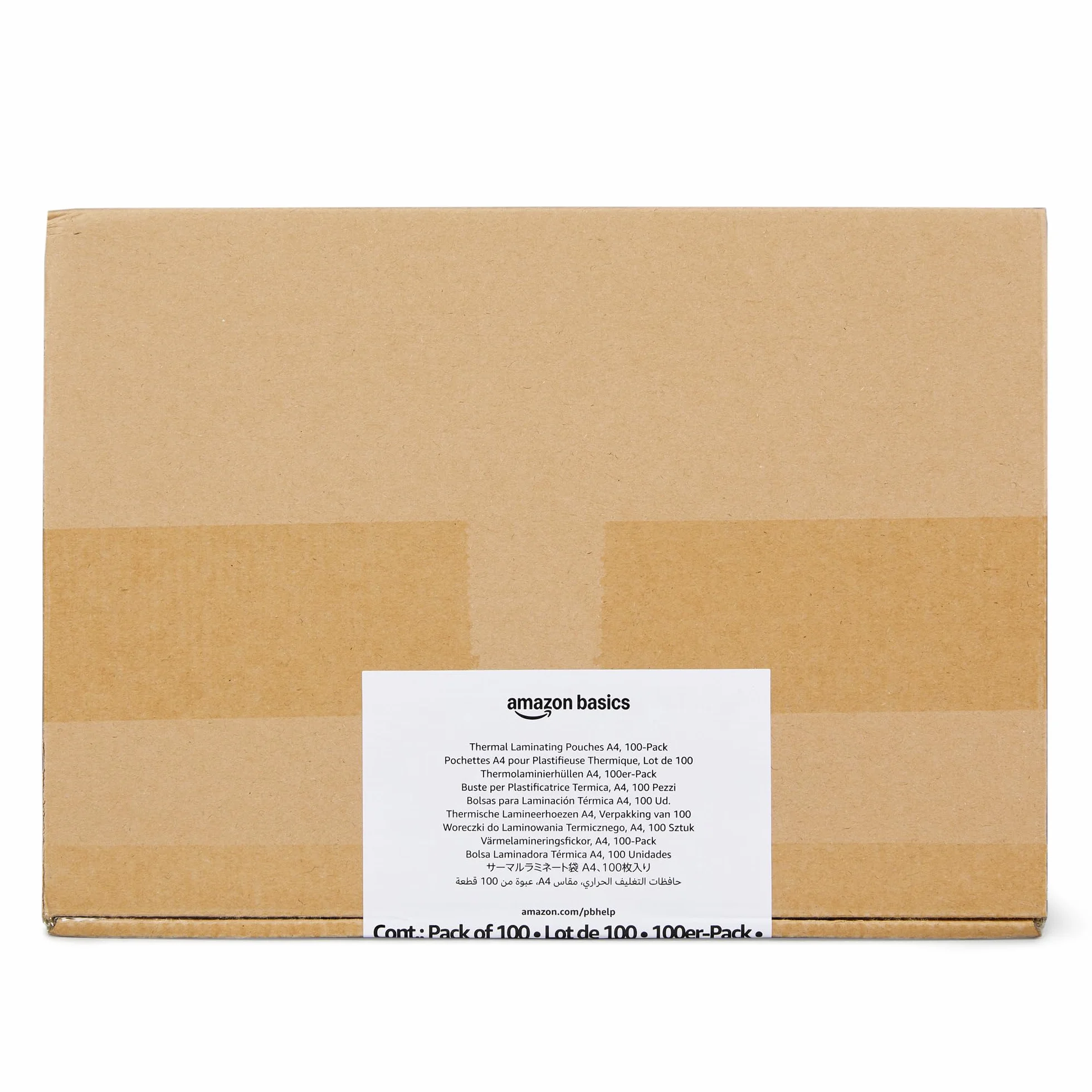 Amazon Basics Folie laminujące A4 transparentne 100 sztuk