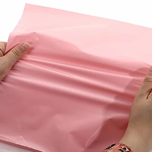 Buste Spedizione 50pcs Mailer Rosa corriere Traslucido corriere Borse da imballaggio Lettera Forniture Bags a Prova di Acqua Materiale Busta Mailer Postal Mailing Buste per Spedizioni