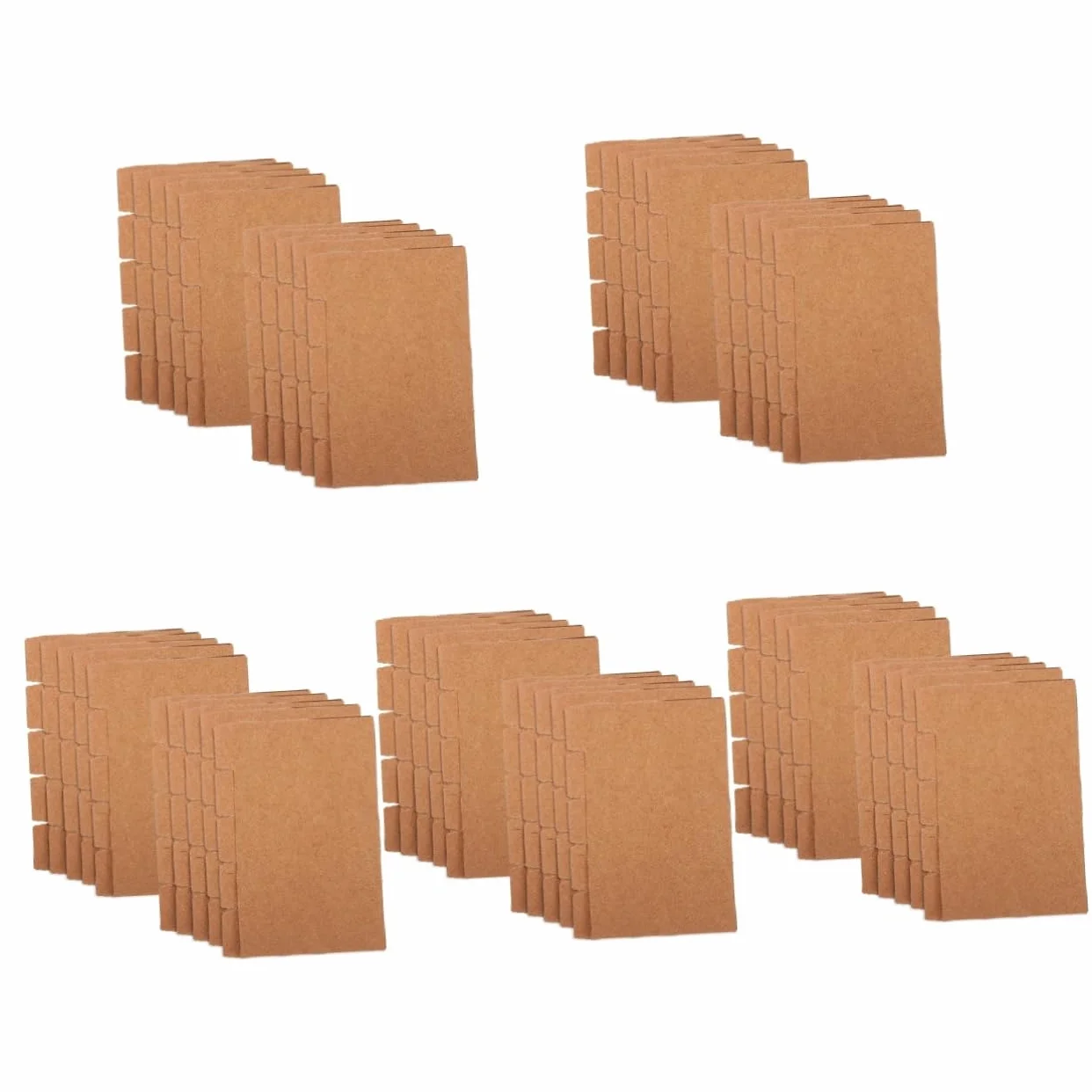 ARTIBETTER 100 Set Divisori per Raccoglitori Carta Divisori Portatili Materiale Robusto per Ufficio e Scuola per Documenti e Presentazioni