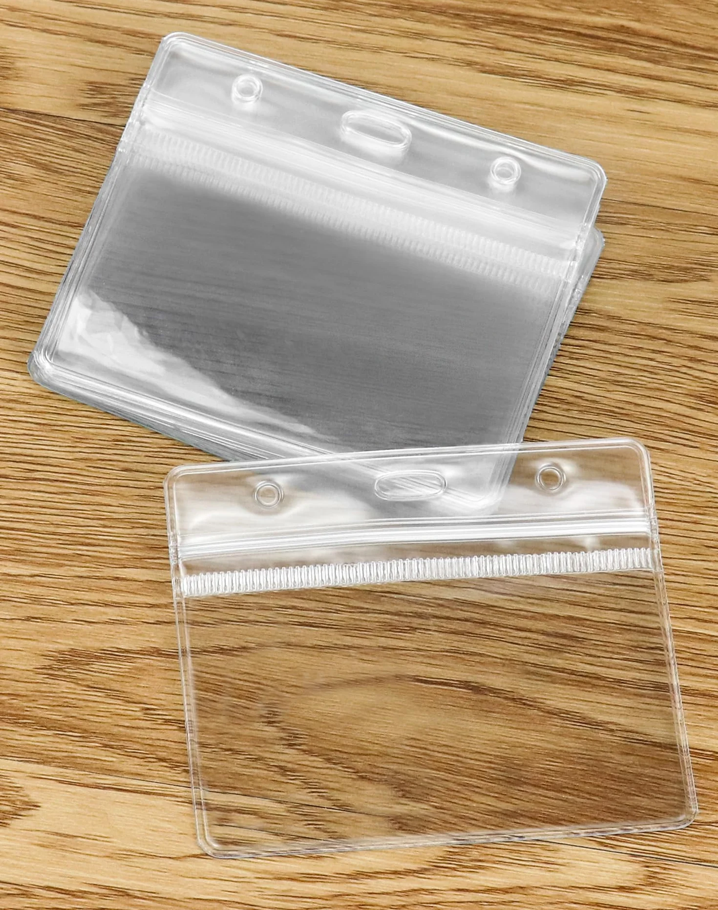 QWORK Porta tessere orizzontali 100x82 mm 88x55 mm plastica ispessita 0,56 mm 100 pezzi
