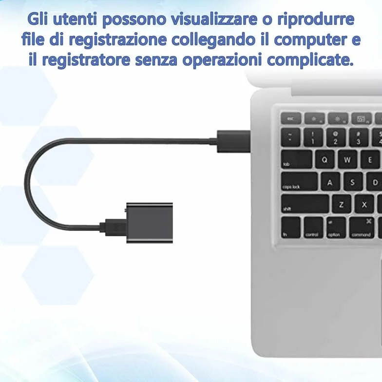 Mini registratore magnetico ad attivazione vocale, micro dispositivi di registrazione digitale, piccolo registratore di suoni registratore audio STTWUNAKE