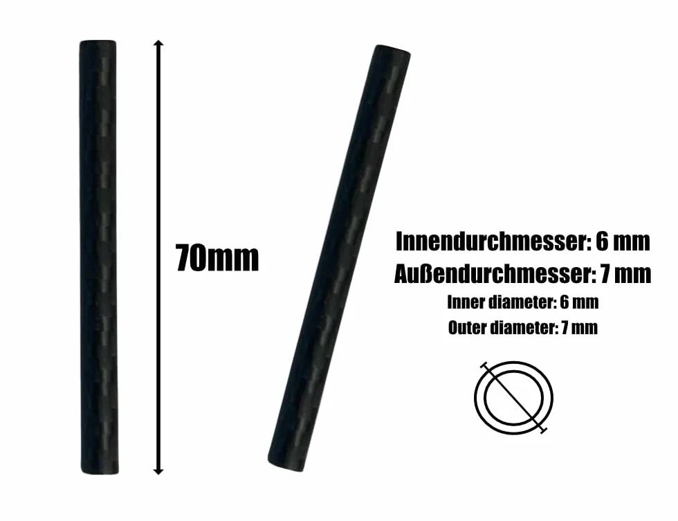 M&M Smartek Set XXL piatti carbonio EC carta credito tubo fibra carbonio nero 18x18cm