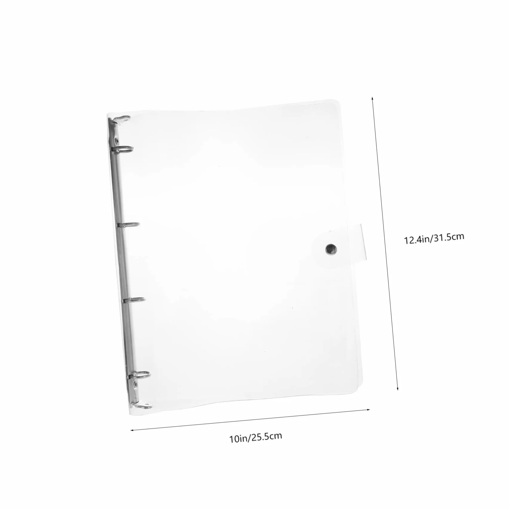 Raccoglitore per Quaderno ad Anelli A4 Plastica Trasparente per Studenti e Ufficio