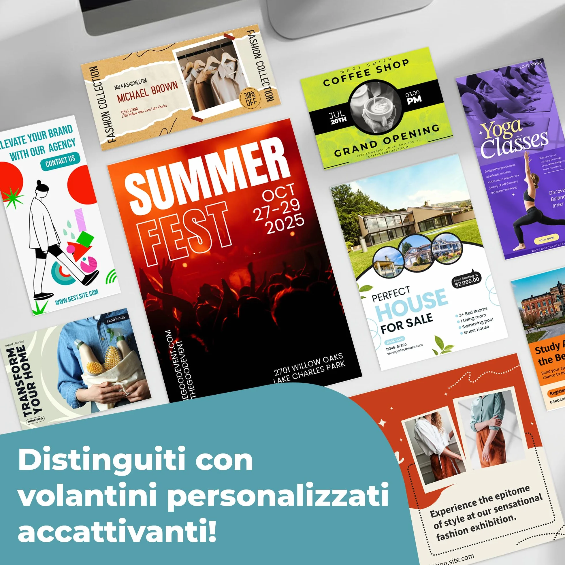 Cimpress Volantini Personalizzati A5, Stampa Fronte Carta Opaca, Confezione 250