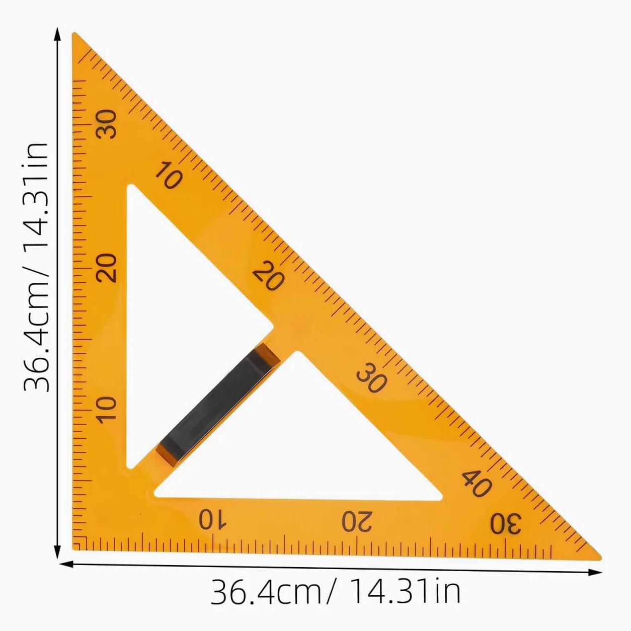 Housoutil 3 Pezzi Righello Geometrico Magnetico con Staccabile Strumento Didattico per Insegnamento Geometria in Plastica Resistente per Aula Facile Trasportare e Conservare