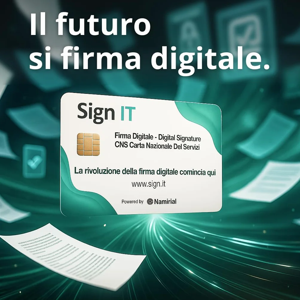 Sign IT Smartcard Firma Digitale Attivazione Online SPID CieID Valida 3 Anni