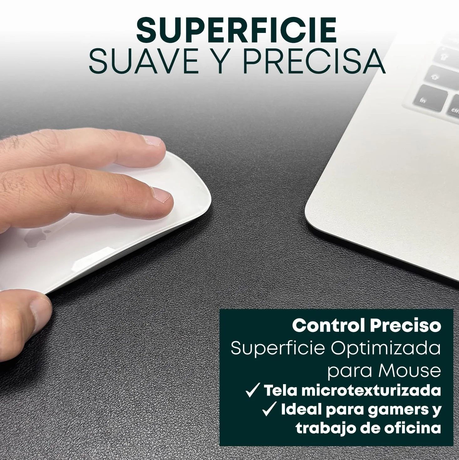 Tappeto Scrivania Grande PU e Sughero Antiscivolo Morbido e Resistente Nero