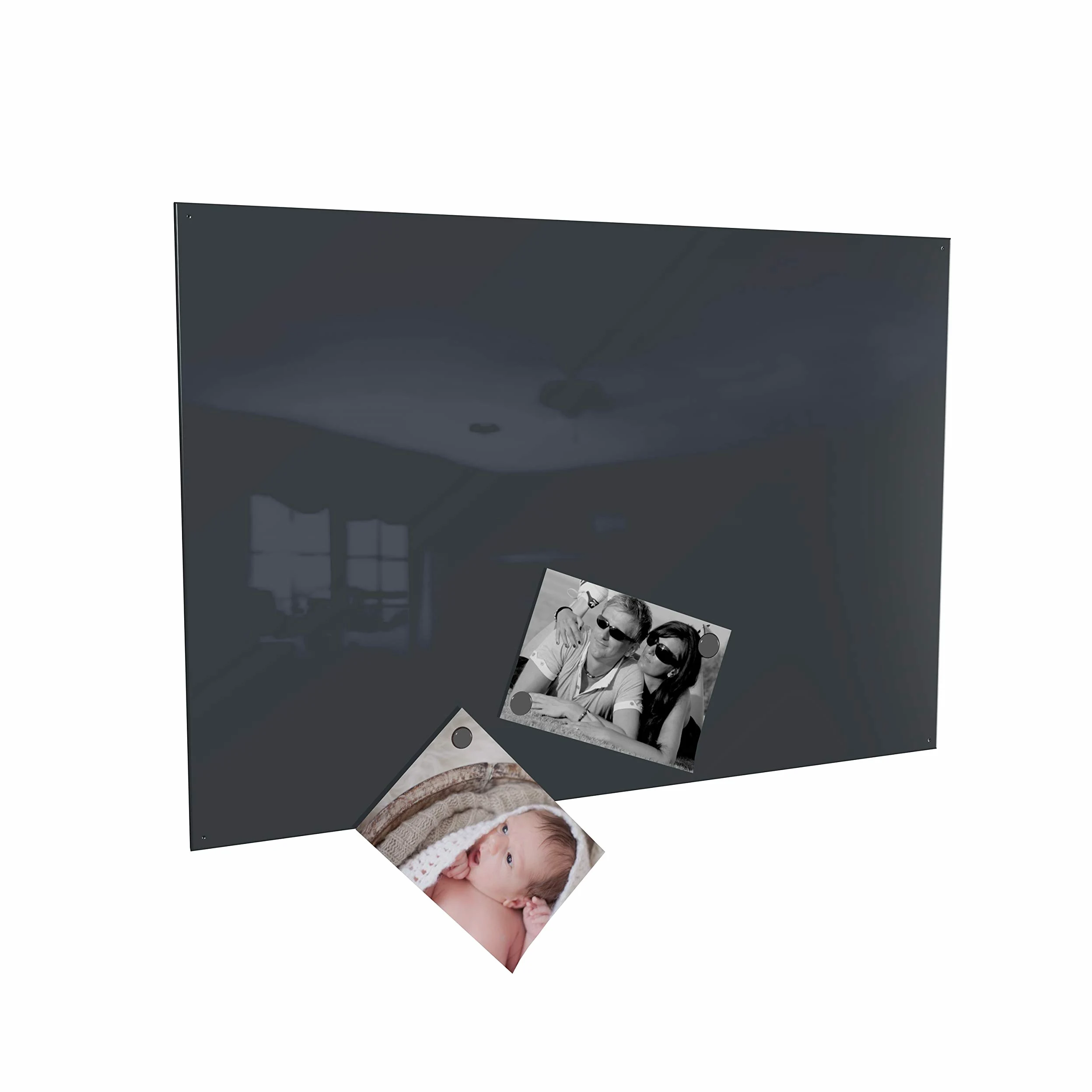 Lavagna magnetica con calamite – in 4 diverse dimensioni e 18 (antracite, 60 x 90 cm)