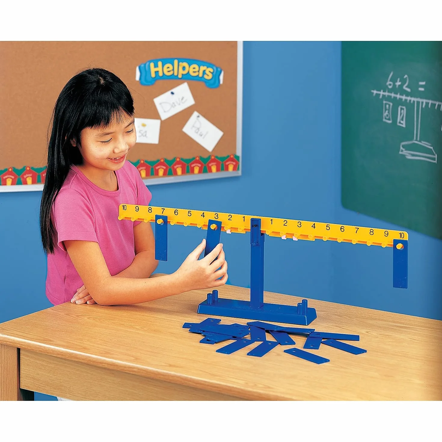 Learning Resources Bilancia di Matematica, 6+ Anni, Strumento Didattico con 20 Pesi per Visualizzare Operazioni e Concetti Astratti