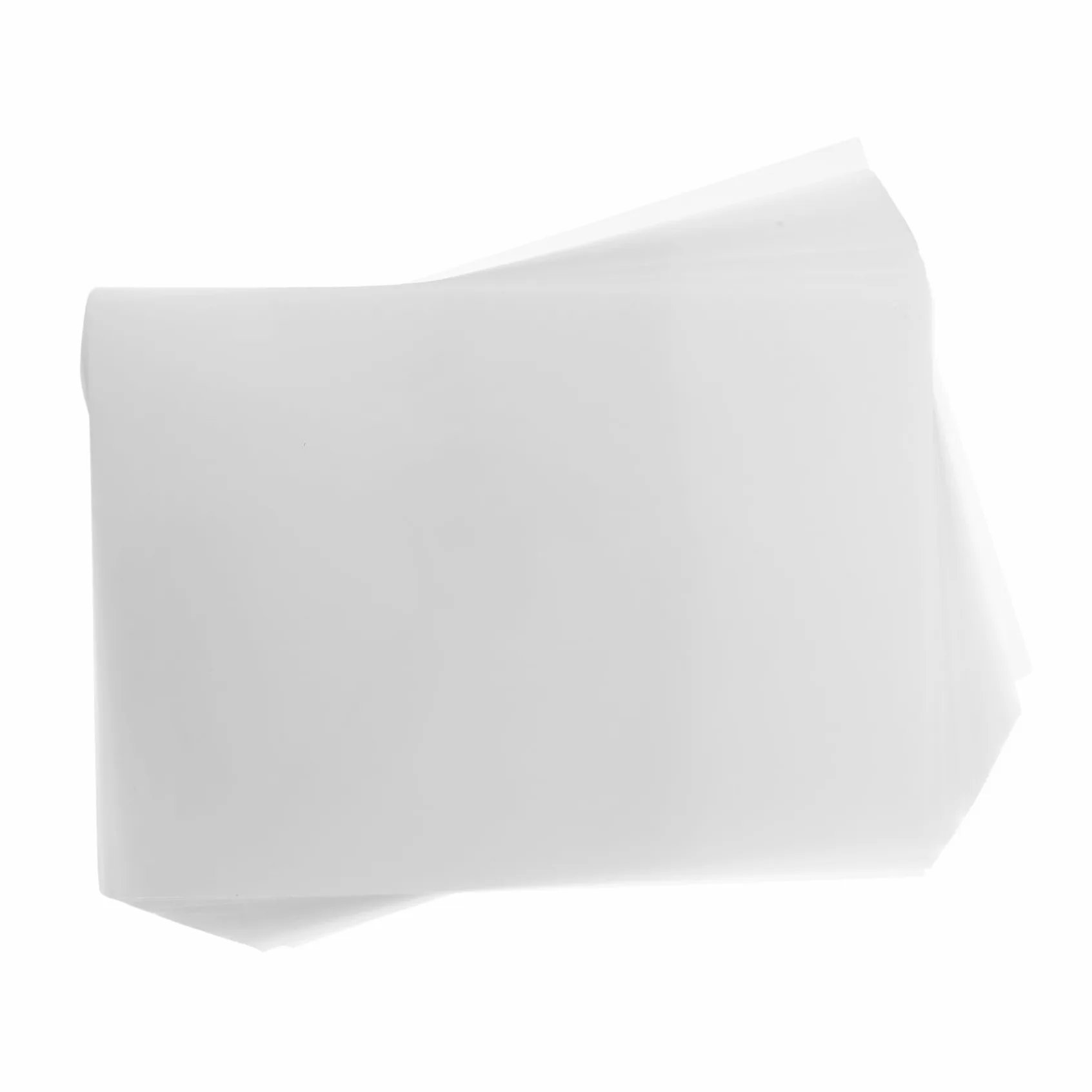 Pellicole Termiche per Plastificazione 100 Pezzi 50 Mic Bianco | Pet Eva, Trasparenza Elevata, Superficie Pulibile, per Documenti e Poster