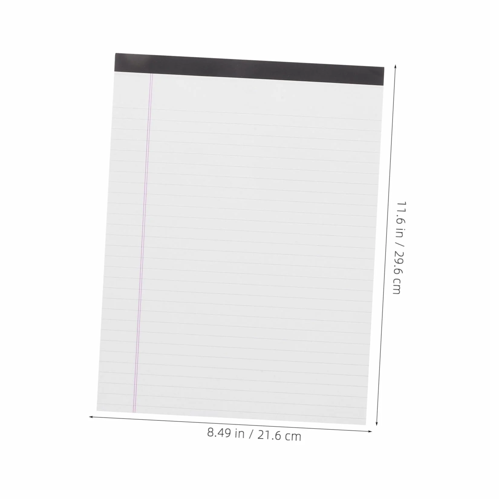 Blocco Note Legale A4 Bianco 4 Pezzi Righe Larghe Carta di Facile da Strappare per Ufficio e Studenti