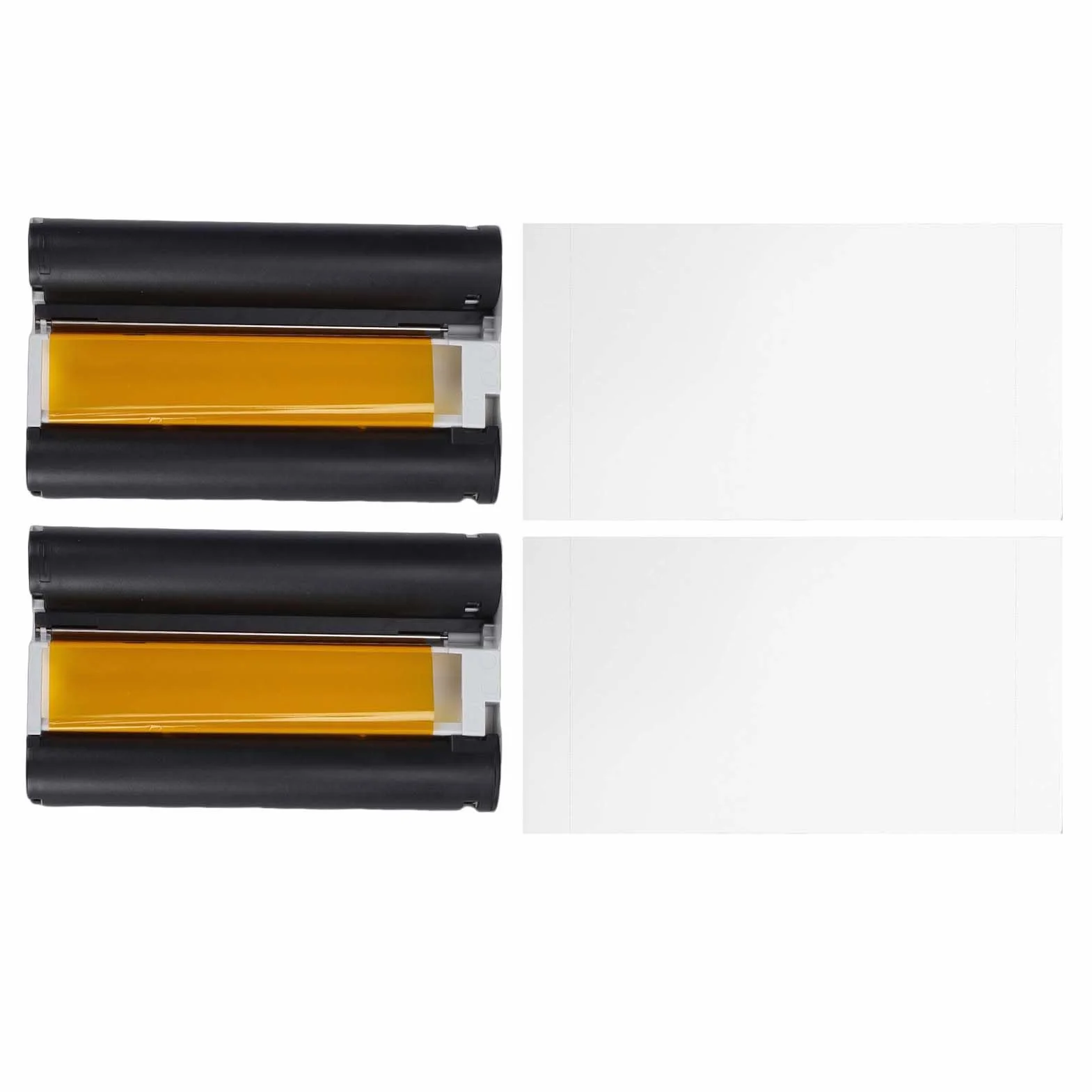 Fabater Pacchetto di Carta Fotografica Lucida a Prova di Sbavature, 2 Nastri Compatibili con DHP510 DHP511 DHP513 80 Fogli 4x6 Pollici per Stampante Fotografica Scena di Trasferimento Foto