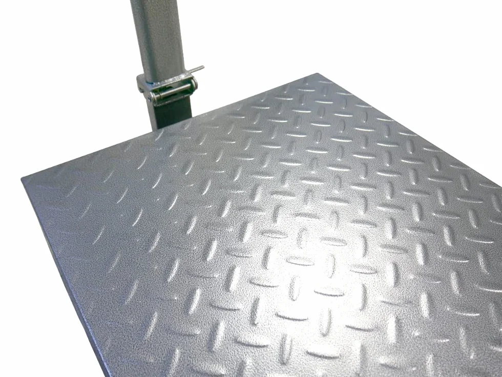 Piattaforma, Bilancia da Magazzino, Portata Fino a 500 kg, Display LCD, Precisione +/- 200 g, Taratura, Dimensioni Piattaforma 60 x 45 cm, Unità di Somma, HDWR wagPRO-P500