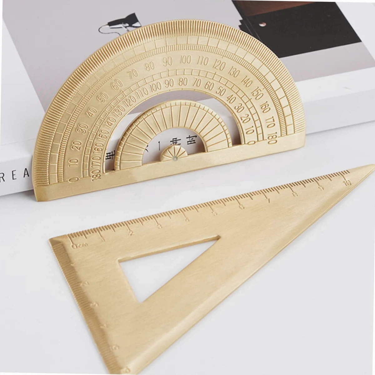 EXCEART 3sets Righelli Triangolari Kit Di Strumenti Geometrici Con Triangolo Righello e Goniometro Per Architettura e Disegno Tecnico Facile Da Trasportare