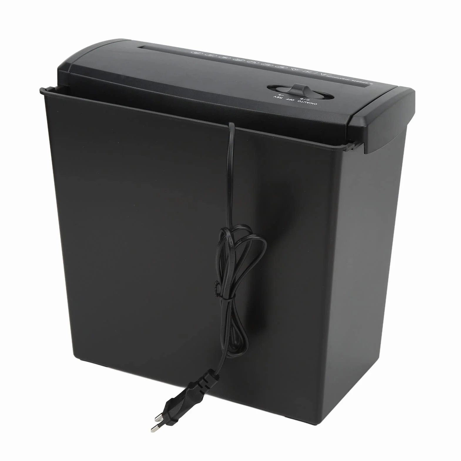 Distruggidocumenti Elettrico da 10 Litri, Distruggidocumenti a Strisce da 5 Fogli di Piccole Dimensioni per L'home Office