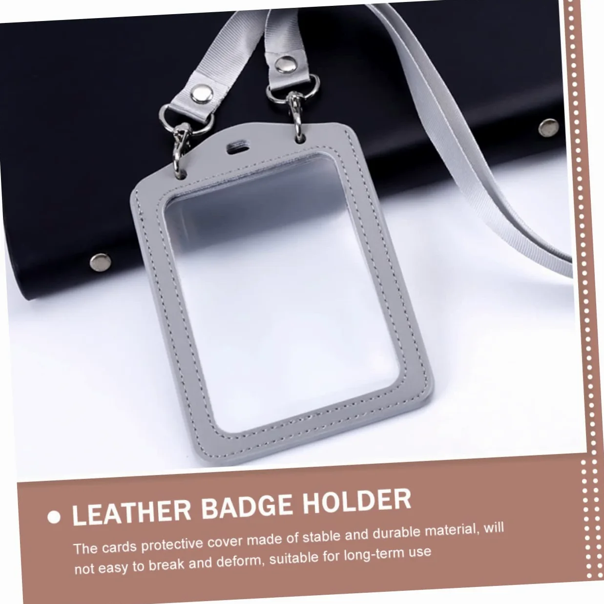 Operitacx 6pezzi Portabadge Trasparente Con Lanyard Di Custodie Per Tessere Con Design Doppio Faccia Per Carte Di Identità Biglietti Da Visita e Postcard