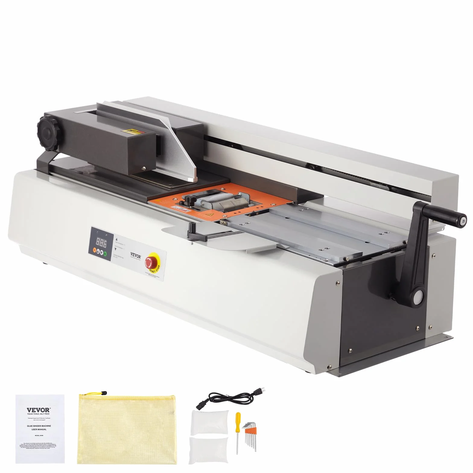 VEVOR Rilegatrice Termica, Rilegatrice per Colla a Caldo con capacità di 400 Fogli, 46 kg Rilegatrice Termica per Libri Spessore Rilegatura 40mm A3 (Lato Corto)/A4/A5 Documenti