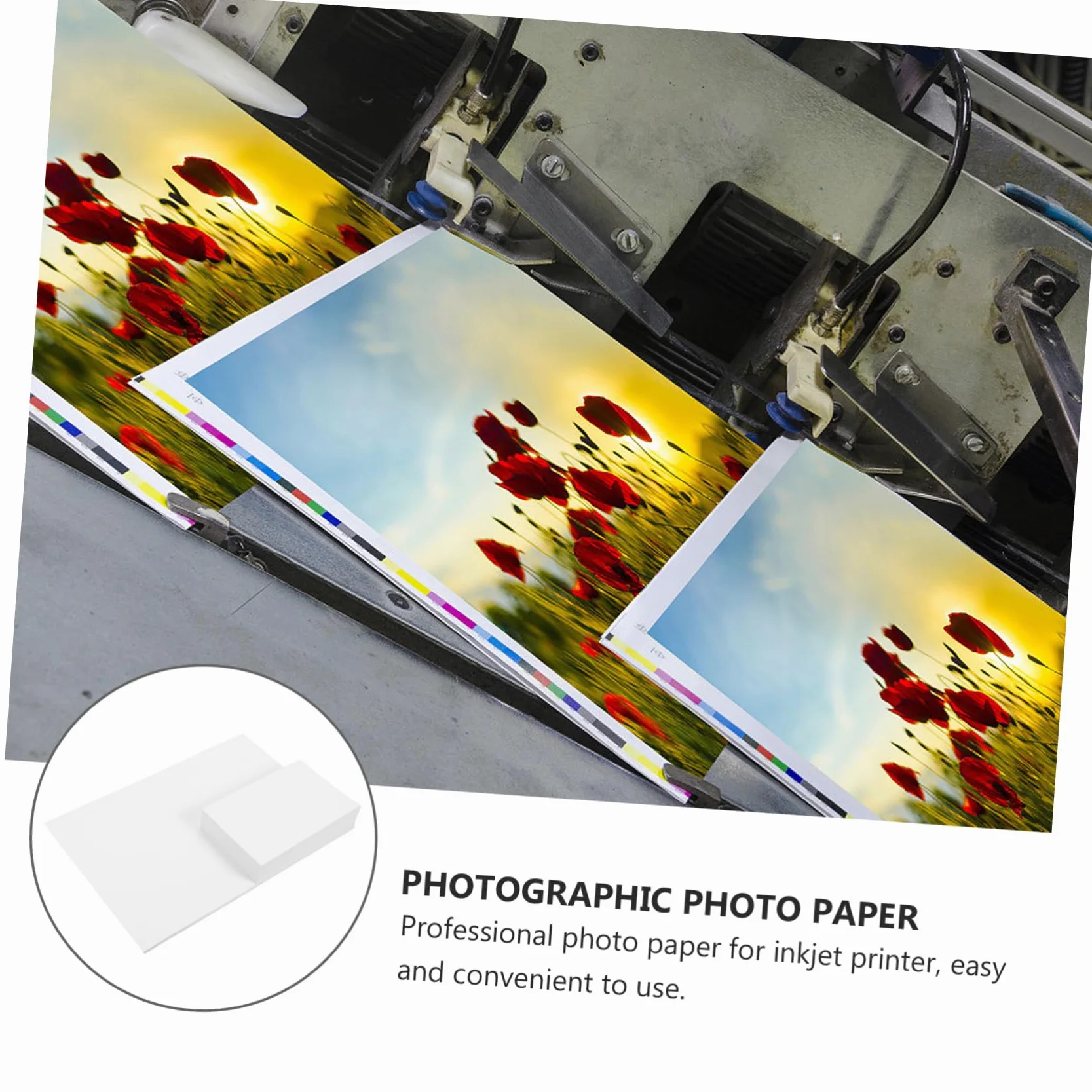 120pezzi Carta Fotografica Lucida Resistente All Acqua Per Stampanti Inchiostro