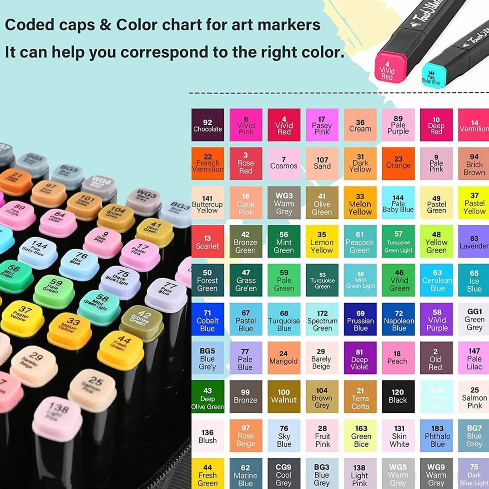 Pennarelli ad alcol artistici, pennarelli colorati classici, kit di materiali da disegno, set permanente for schizzi e colorazione, punta fine creativa e pennello con(80 colours)