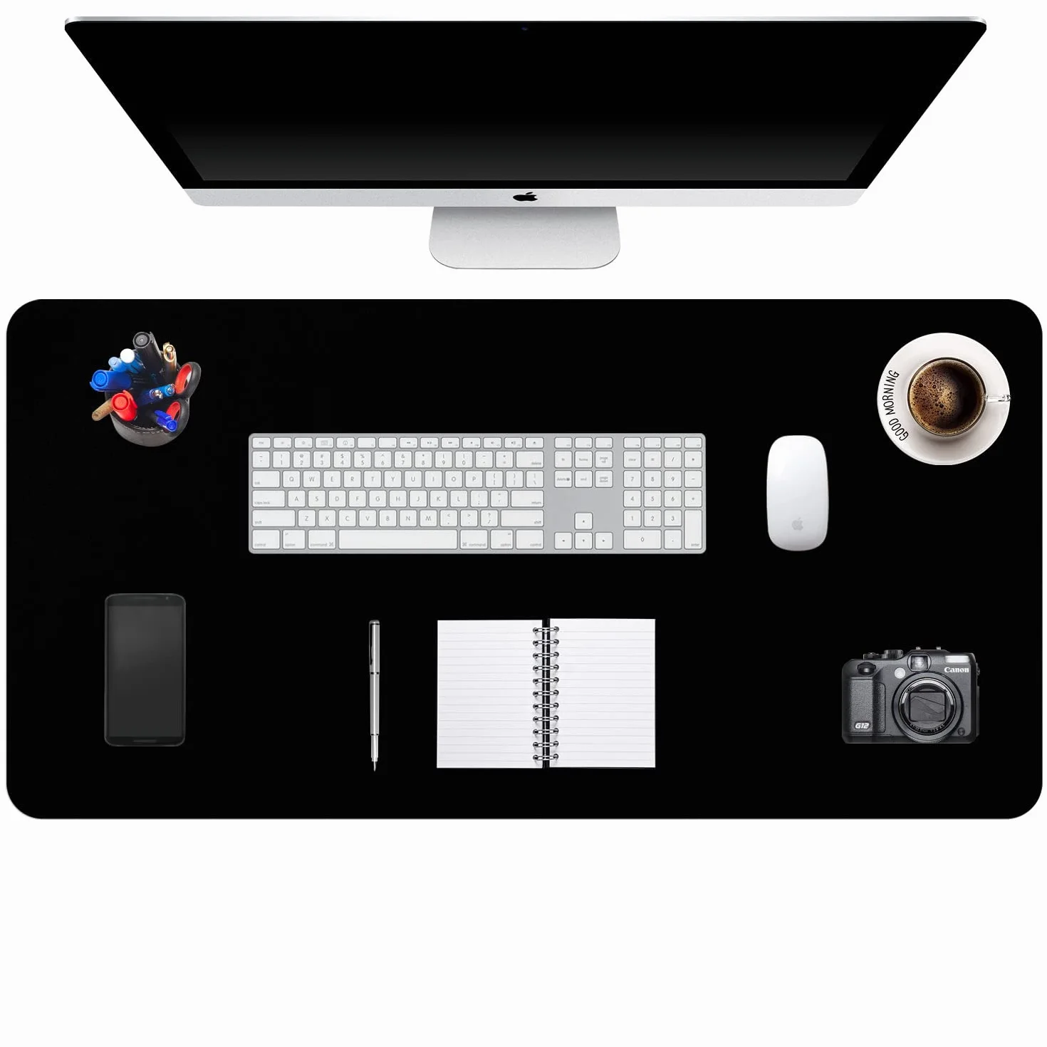Sottomano da Ufficio Tappetino da Tavolo Pelle PU Impermeabile Antiscivolo 90 x 43 cm