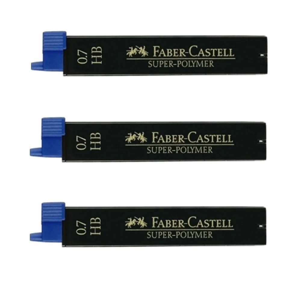 Faber-Castell Mine fineline 0,7 mm HB super polimero, 3x12 sztuk