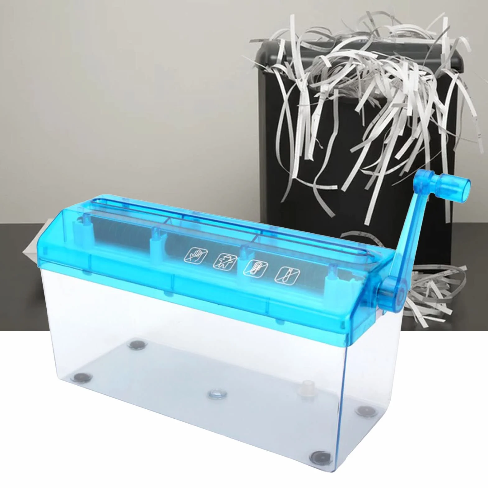 Distruggidocumenti, Distruggidocumenti per Applicazioni Estese Migliore Controllo per l'ufficio (Blu)