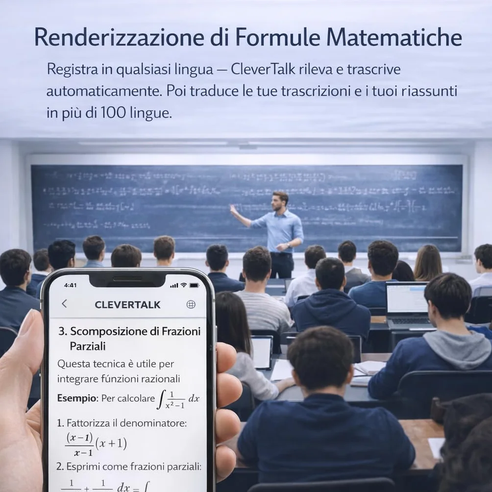 CleverTalk Q1 Registratore Vocale con IA | Attivazione Vocale | App Mobile, Mac, Windows e Web | Cloud Europeo GDPR | 64GB | Audio HD 1536kbps | USB-C
