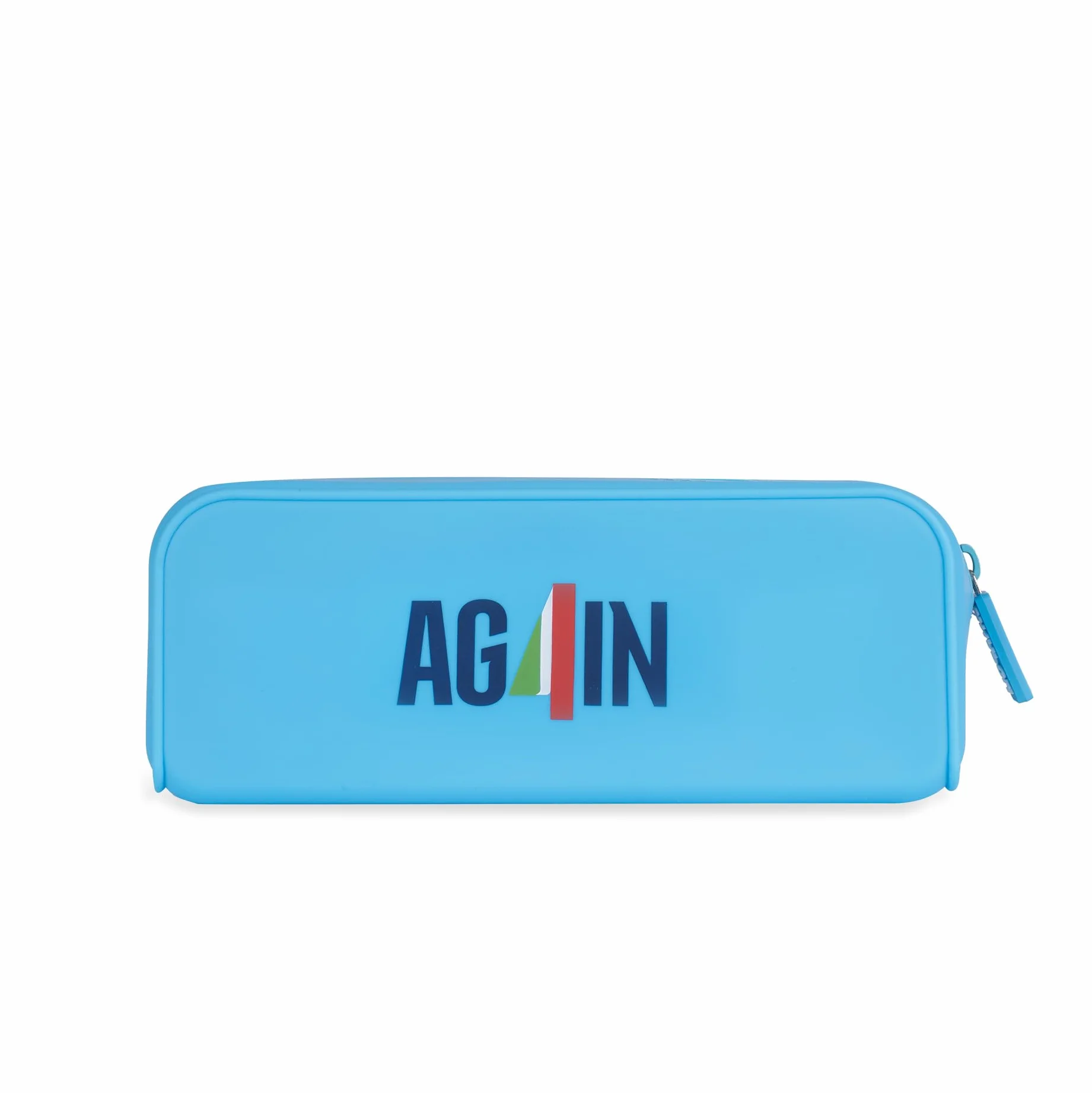 Colourbook Astuccio SSC Napoli Azzurro Silicone Lavabile Portapenne Scuola Logo 3D Zip Gadget Calcio 19,5x7x5,5 cm