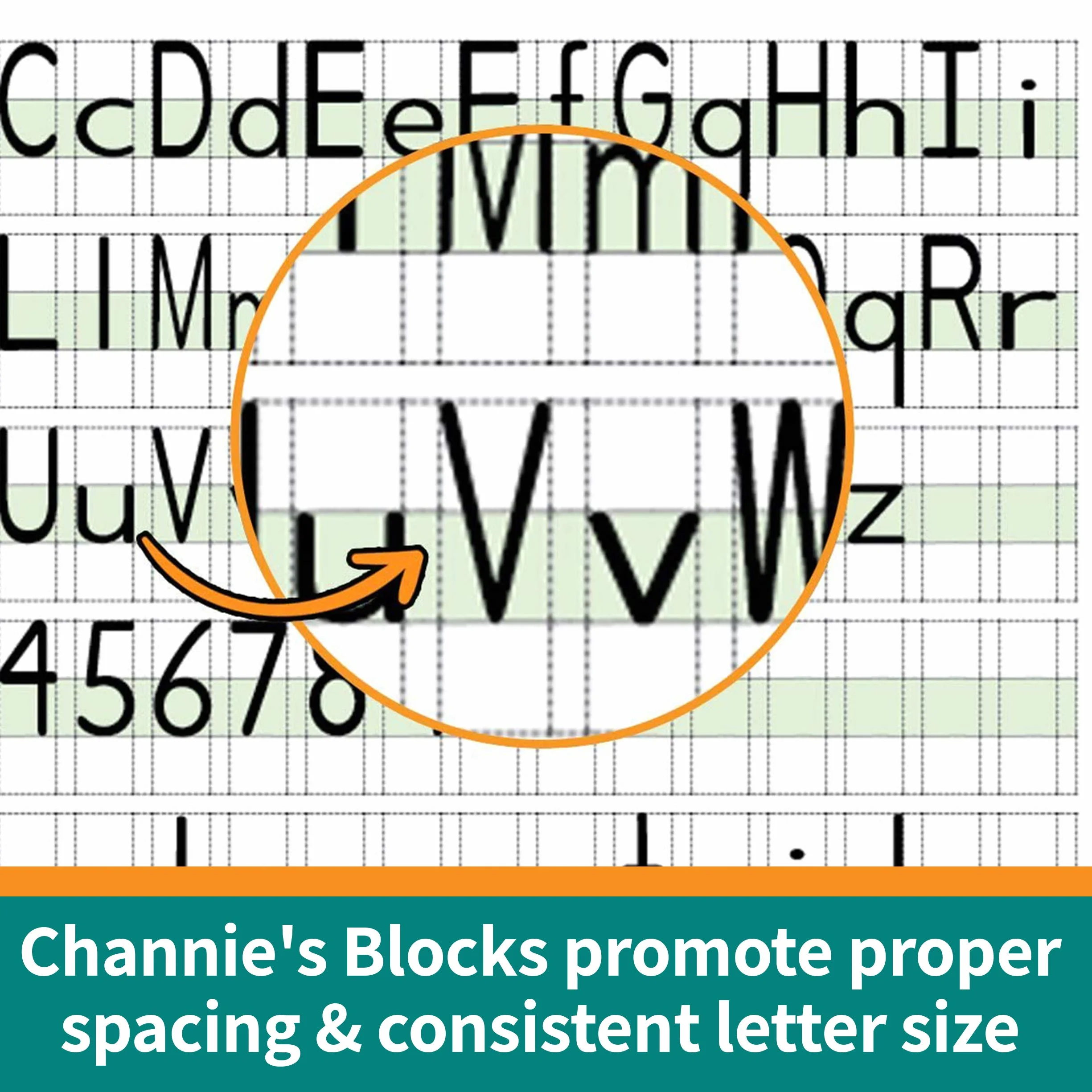 Channie - Confezione da 6 confezioni di bonus 4 blocchi per scrittura a mano, 2 matematica una pagina a giorno cartelle di lavoro di pratica
