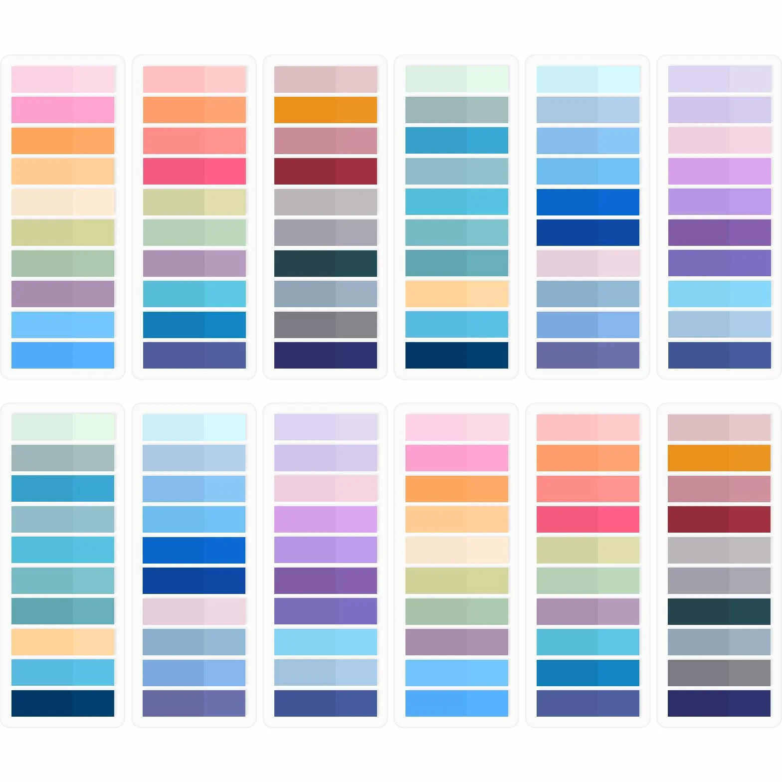 Segnapagina Adesivi Colorati 2400 Pezzi, Adesive Scrivibili Sticky Notes per File Classificabili