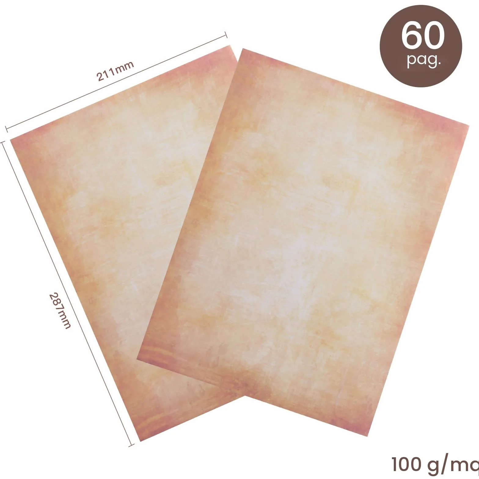 Carta pergamena A4 287x211mm 100g per stampanti inkjet laser scrivibile a mano