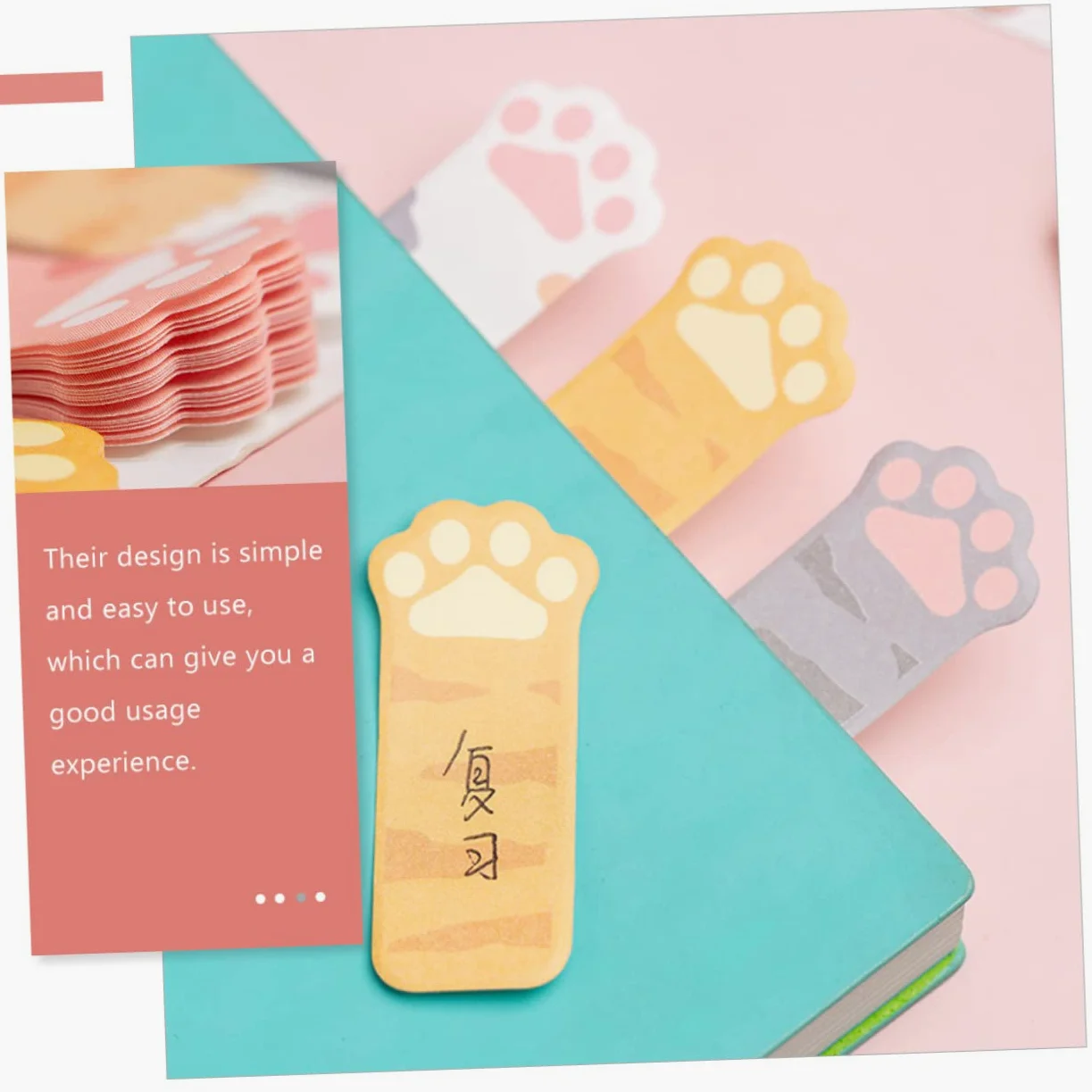 ARTIBETTER 5 Set Blocchetti Adesivi Segnalibri Colorati E Creativi Per Adesivi Per Ufficio E Scuola Facili Rimuovere E Riutilizzabili 2 Pezzi * 5