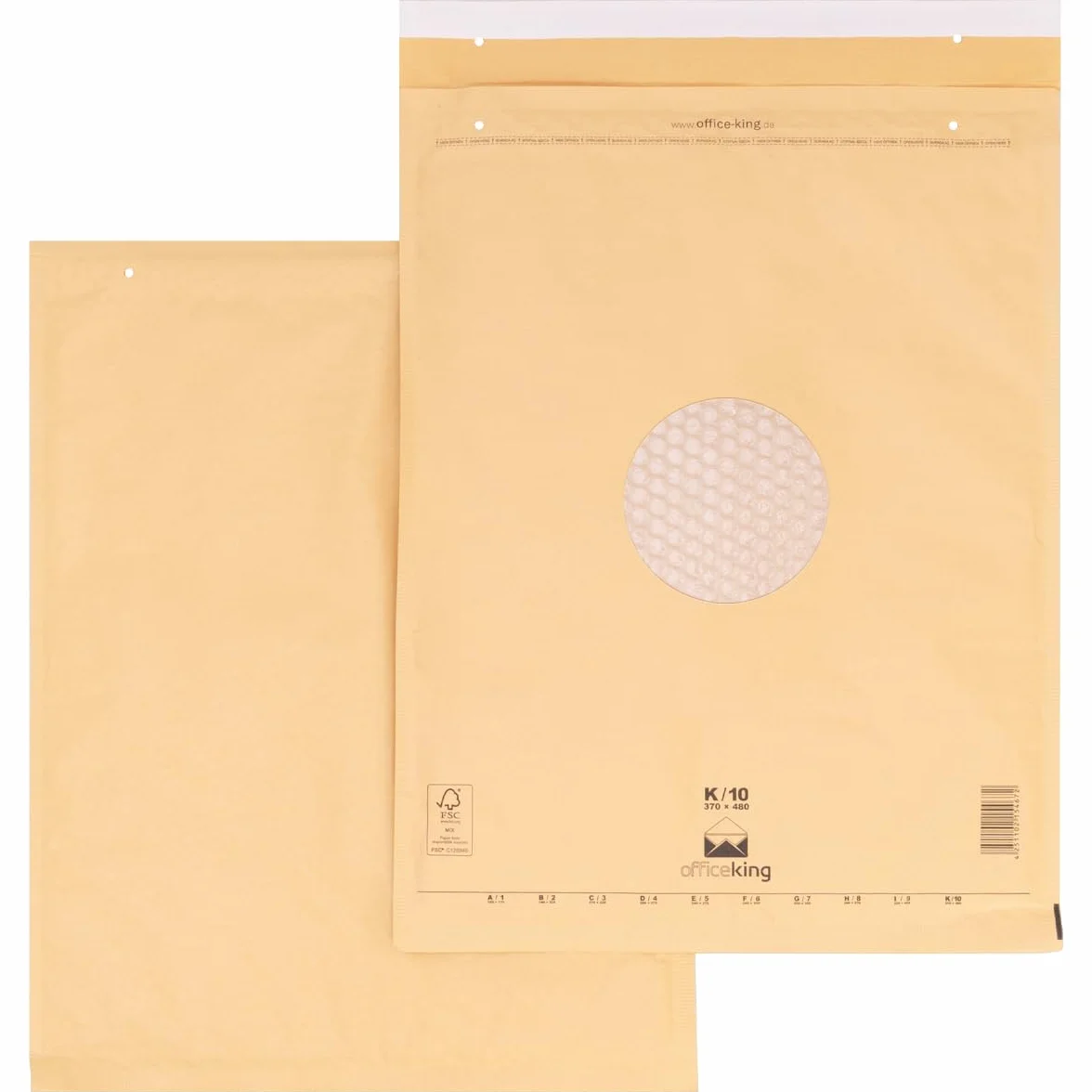 verpacking 50 Buste gialle imbottite 37 x 48 cm K10 - Buste pluriball, Buste con bolle