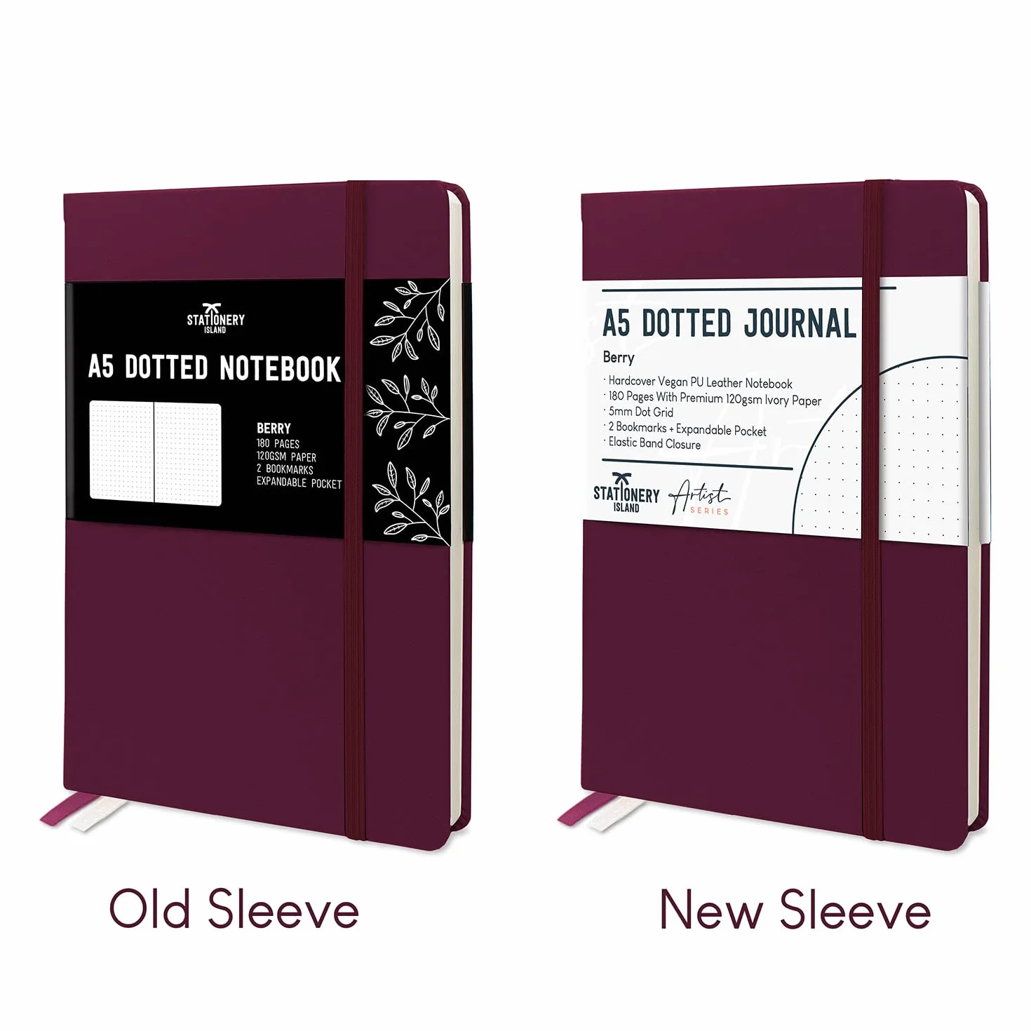 STATIONERY ISLAND Quaderni a Quadretti A5 Bullet Journal Puntinato 180 Pagine Taccuino 120gsm