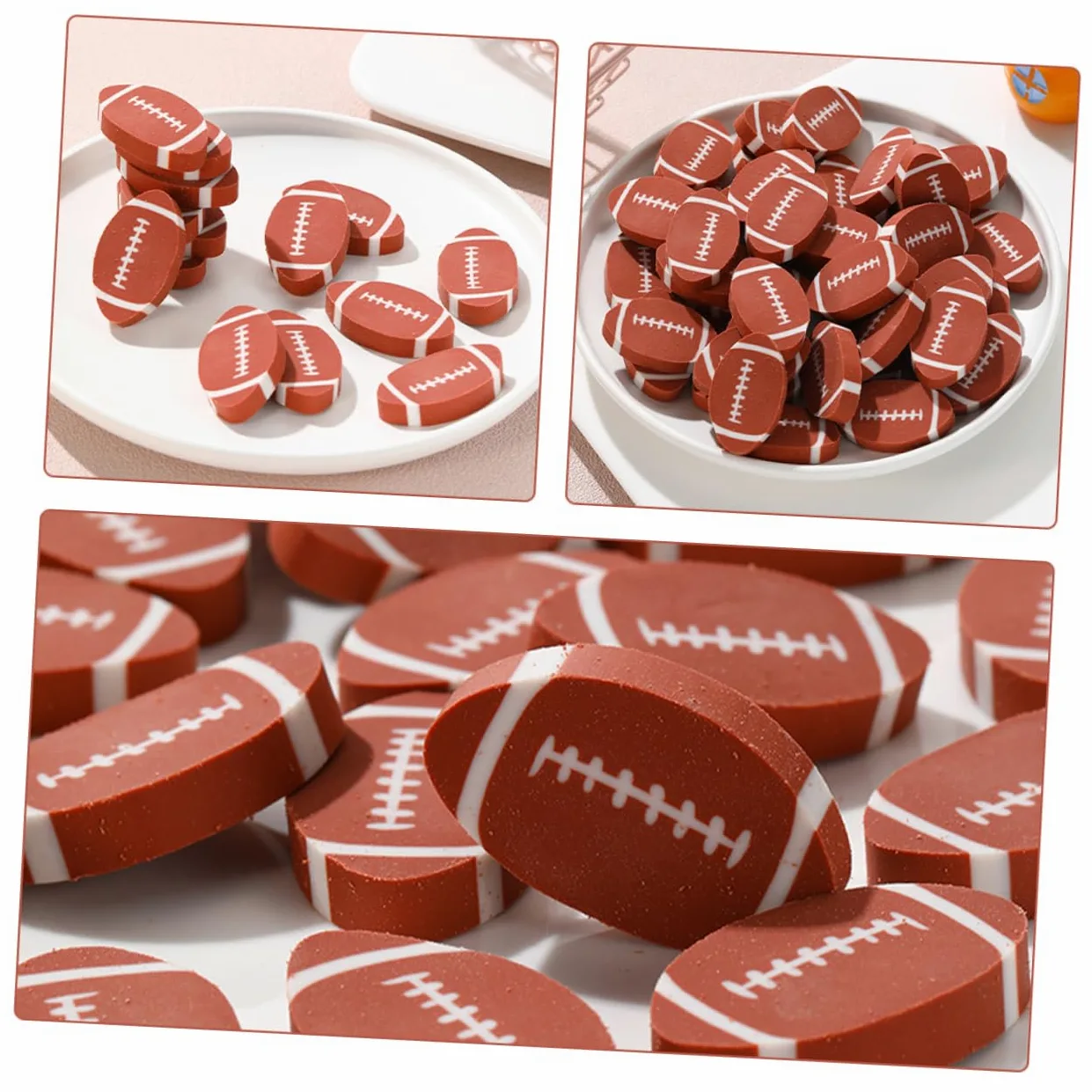 200 Pezzi Gomme Cancellare Rugby Colorate e Compatte Multifunzione per Studenti e Regali Scolastici per Cancellare con Precisione e Feste