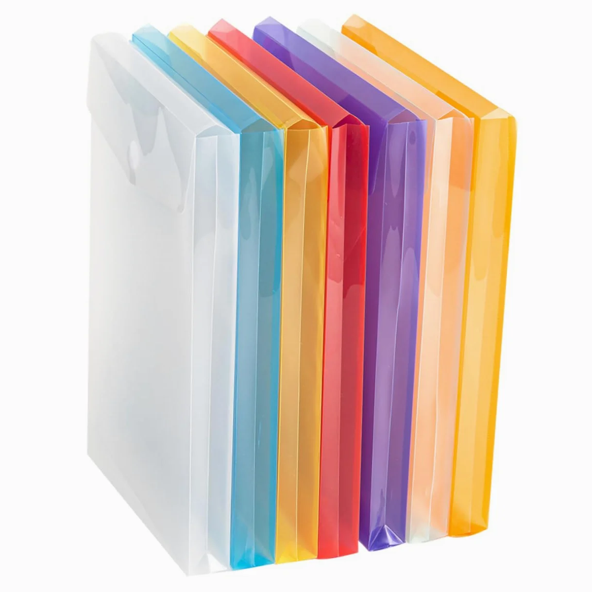 EXCEART 21pezzi Cartelline Documenti Colorate Faldoni Riutilizzabili Plastica Per Ufficio Scuola e Casa Facilità Di Organizzazione e Pulizia