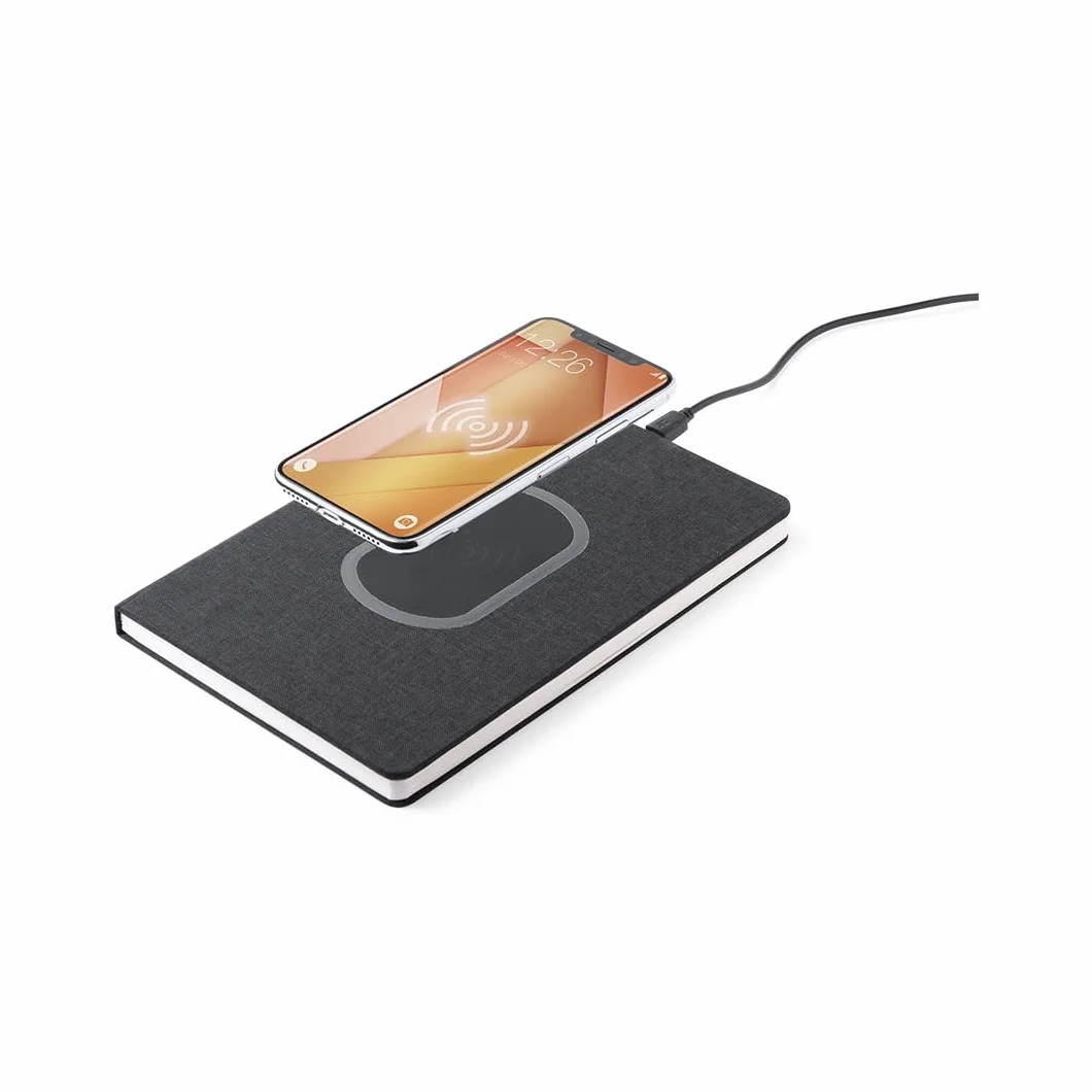 Block Notes Taccuino con Caricatore Wireless per Smartphone