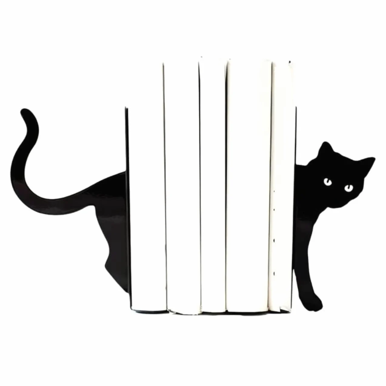 Reggi Libri, Fermalibri Fermalibri Decorativi In ​​​​metallo A Forma Di Gatto Porta Libri Supporto Artistico In Ferro Per Scaffali Per Antiscivolo Ufficio Casa Scrivania