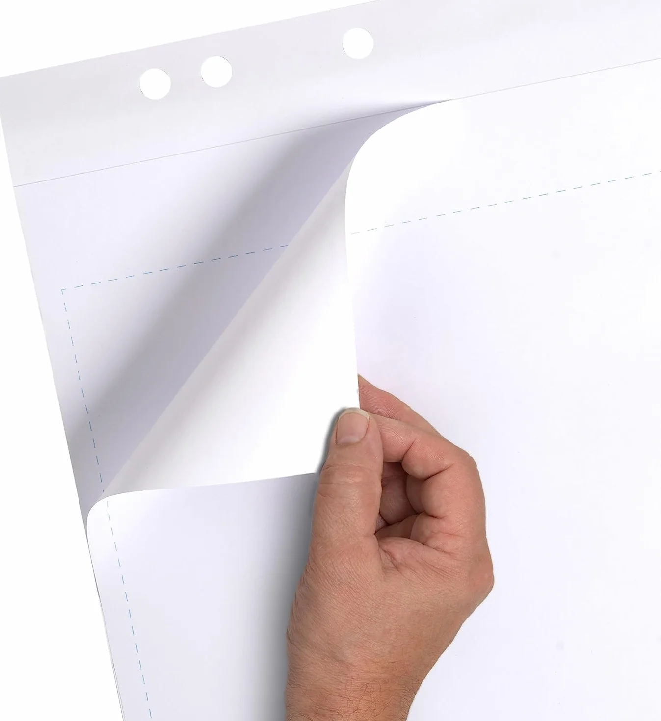 Landre 100050588 - Confezione da 5 blocchi di fogli per lavagna Recycling, 68 x 99 cm, 20 fogli per blocco, 80 g/m², colore: Bianco