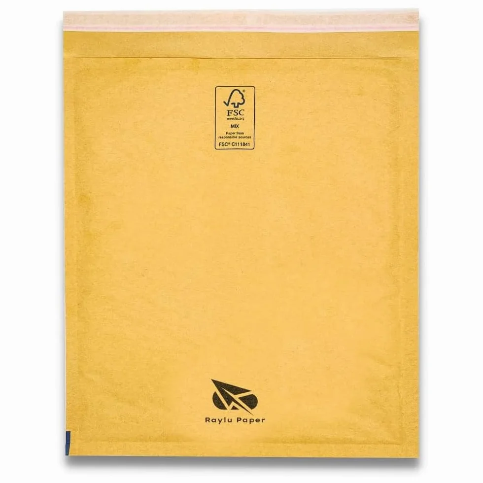 Confezione da 50 Buste Imbottite in Carta Kraft Marrone – Autoadesive, Leggere e Resistenti, Ideali per Documenti e Spedizioni pluriball/A/240x330mm
